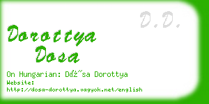 dorottya dosa business card